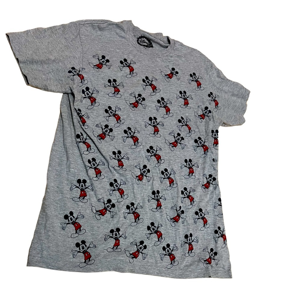 disney mickey mouse grey graphic tee
